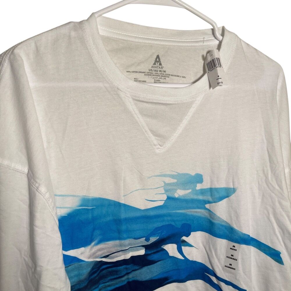 Disney Parks Avatar Shirt Men's Medium White Blue The Way of Water NWT - Picture 2 of 8